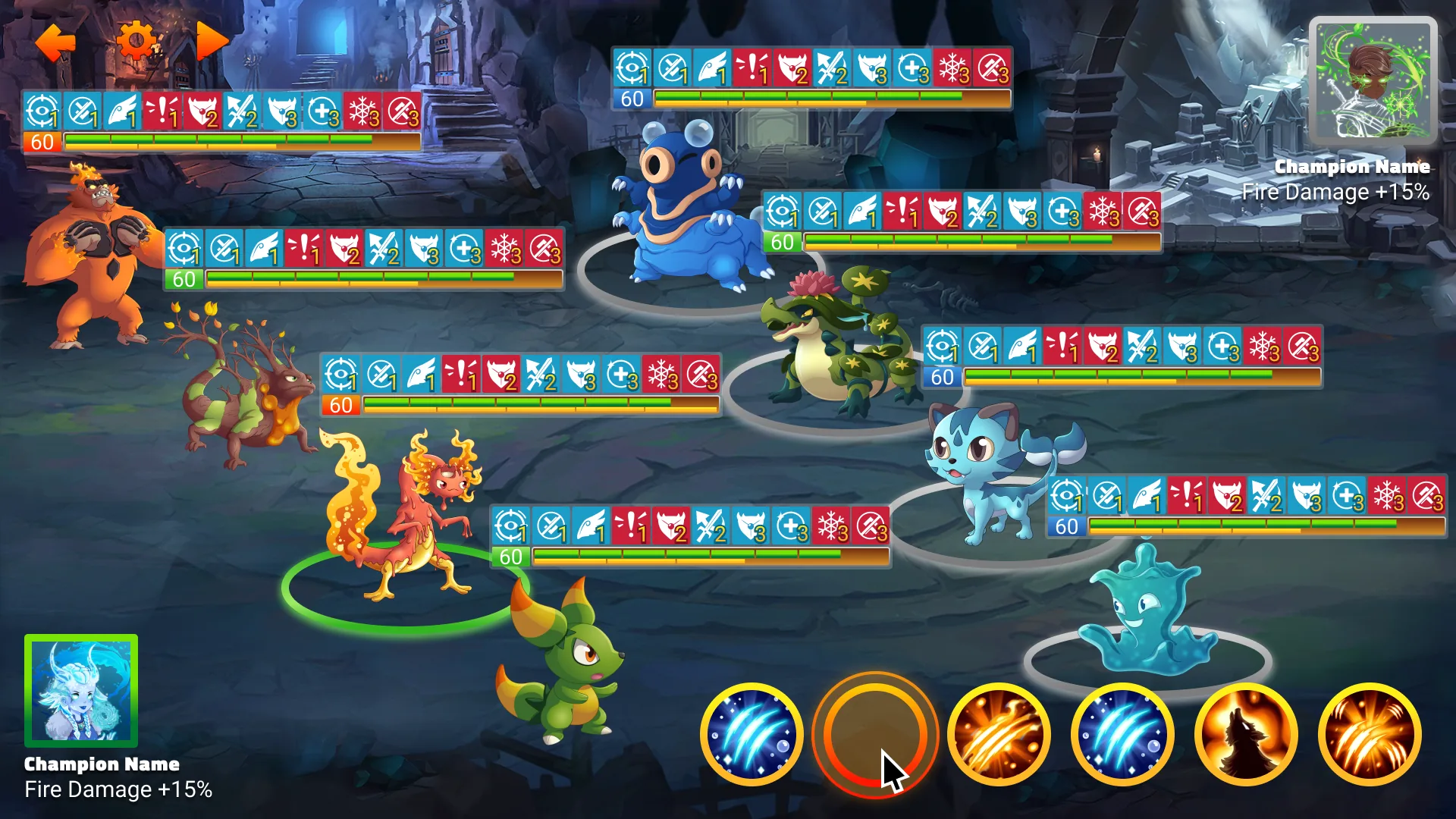 Monster Champions design, screen 6 of 6
